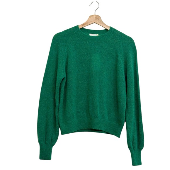 NWT DÔEN Marsena Alpaca and Wool Blend Sweater in Evergreen Size XXS - Picture 7 of 15